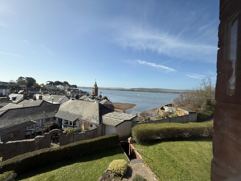 Lot: 153 - SEMI-DETACHED PROPERTY WITH SPECTACULAR WATERSIDE VIEWS, FOR REPAIR AND REFURBISHMENT - View to the Estuary from Bedroom one